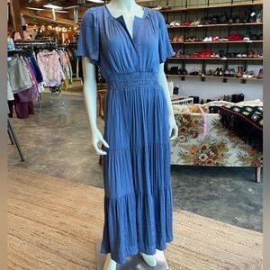 Anthropologie The Somerset Maxi Dress Silk Lumensilk Edition
